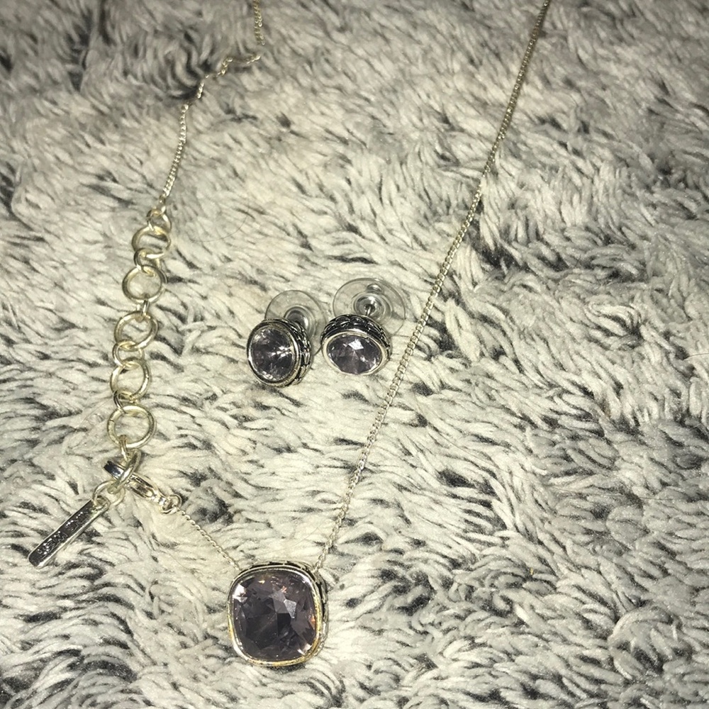 Nine West necklace and earrings